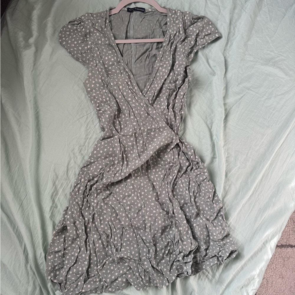 Brandy Melville Green Wrap Dress
